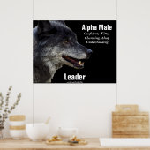 Gray Wolf Motivierend Poster (Küche)