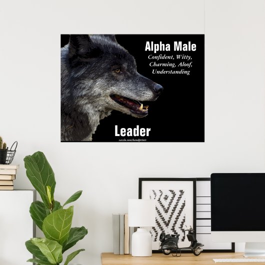 Gray Wolf Motivierend Poster (Heimbüro)