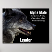 Gray Wolf Motivierend Poster (Vorne)