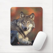 Gray Wolf Mousepad (Mit Mouse)