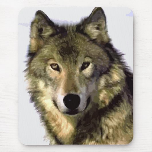 Gray Wolf Mousepad (Vorne)