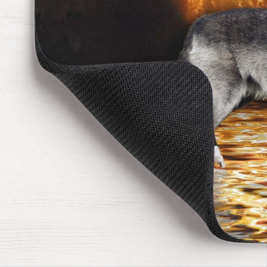 Gray Wolf Mousepad (Ecke)