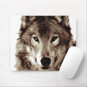 Gray Wolf Mousepad (Mit Mouse)