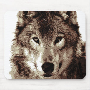 Gray Wolf Mousepad