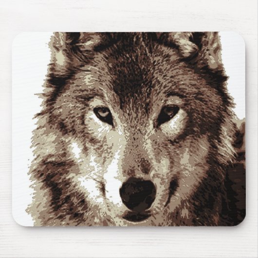 Gray Wolf Mousepad (Vorne)