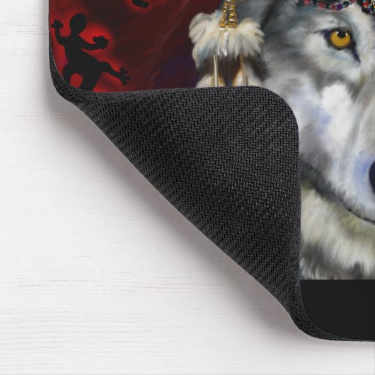 Gray Wolf Mousepad (Ecke)