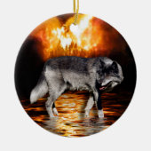 Gray Wolf Ornament (Vorne)