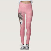 Gray Wolf Pink Leggings (Vorderseite)