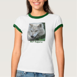 Gray Wolf Portrait Wildlife T - Shirt