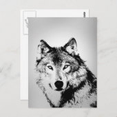 Gray Wolf Postcard Postkarte (Vorne/Hinten)