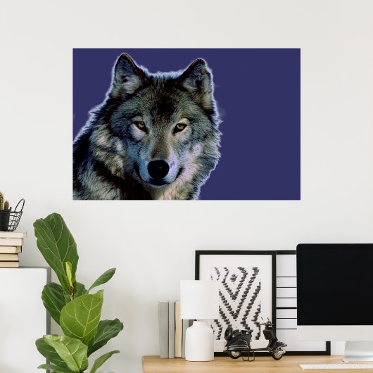 Gray Wolf Poster (Heimbüro)
