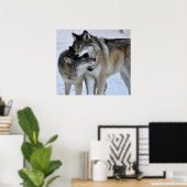 Gray Wolf Poster (Heimbüro)