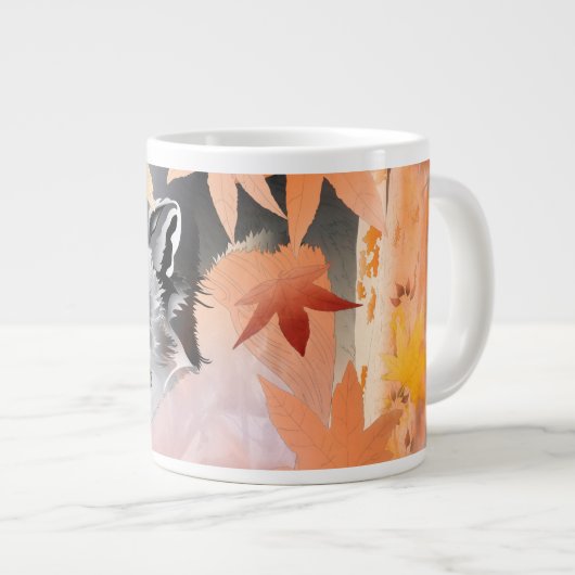 GRAY WOLF PROWLER Jumbo-Tasse (Vorderseite Rechts)