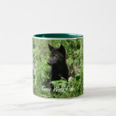 Gray Wolf Pup Wildlife Fotografy Tasse (Mittel)