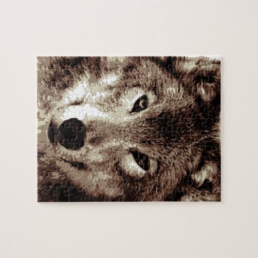 Gray Wolf Puzzle (Horizontal)