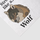 Gray Wolf Seidenpapier (Detail)