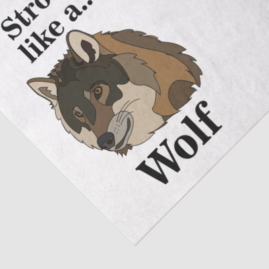 Gray Wolf Seidenpapier (Detail)