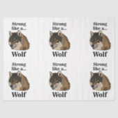 Gray Wolf Seidenpapier (Vorderseite)