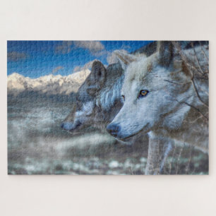 Gray Wolf "SENTINEL WOLVES" Puzzle
