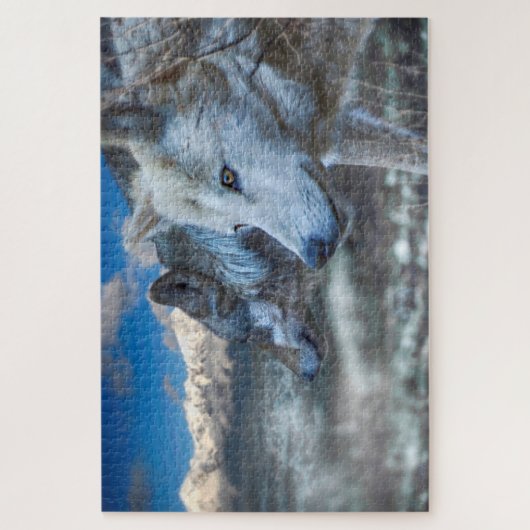 Gray Wolf "SENTINEL WOLVES" Puzzle (Vertikal)