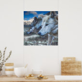 Gray Wolf SENTINELS Poster (Küche)