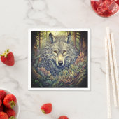 Gray Wolf Serviette (Beispiel)