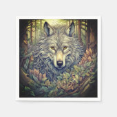 Gray Wolf Serviette (Vorderseite)