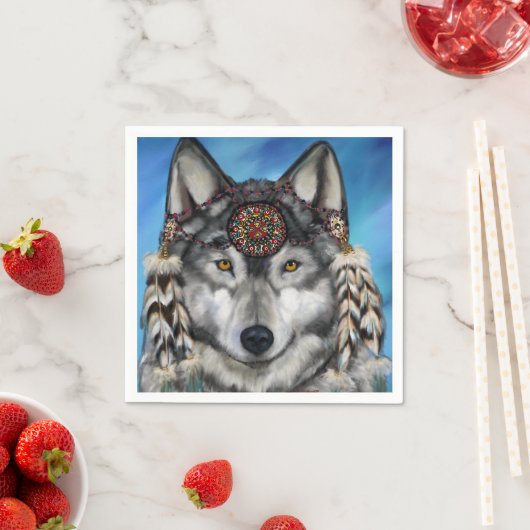 GRAY WOLF SERVIETTE (Beispiel)