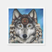 GRAY WOLF SERVIETTE (Vorderseite)
