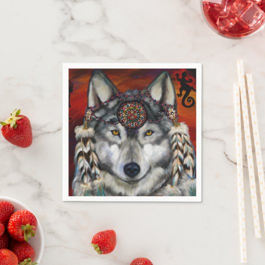 GRAY WOLF SERVIETTE (Beispiel)