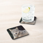 Gray Wolf Set von 6 Untersetzer (Rechte Seite)