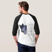 GRAY WOLF (siehe Cherokee Legend auf der Rückseite T-Shirt (Schwarz voll)
