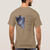 GRAY WOLF (siehe Cherokee Legend auf der Rückseite T-Shirt (Rückseite)