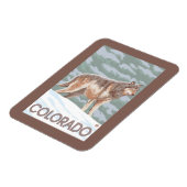 Gray Wolf StandingColorado Magnet (Linke Seite)
