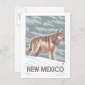Gray Wolf StandingNew Mexico Postkarte (Vorne/Hinten)