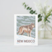 Gray Wolf StandingNew Mexico Postkarte (Stehend Vorderseite)