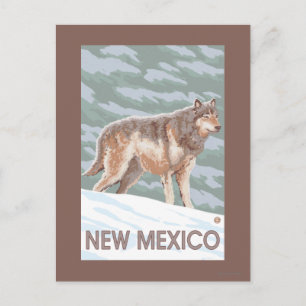 Gray Wolf StandingNew Mexico Postkarte