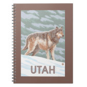 Gray Wolf StandingUtah Notizblock (Vorderseite)