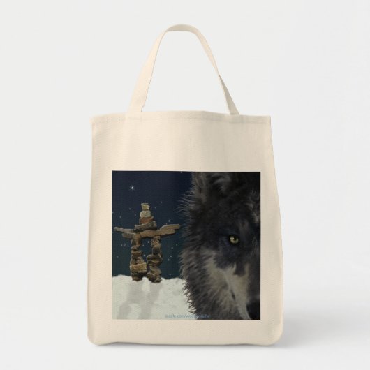 GRAY WOLF, STARS & INUKSHUK Carry-Bag Collection Tragetasche (Vorne)