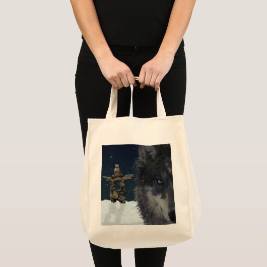 GRAY WOLF, STARS & INUKSHUK Carry-Bag Collection Tragetasche (Vorderseite (Produkt))