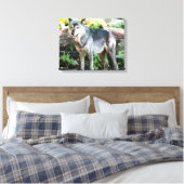 Gray Wolf Stehend alleine Leinwanddruck (Insitu (Schlafzimmer))