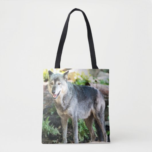 Gray Wolf Stehend alleine Tasche (Vorderseite)