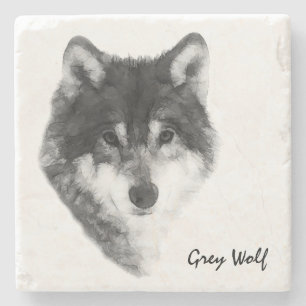 Gray Wolf stilvoll Steinuntersetzer