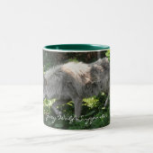 GRAY WOLF Support für Wildlife Gift Tasse (Mittel)