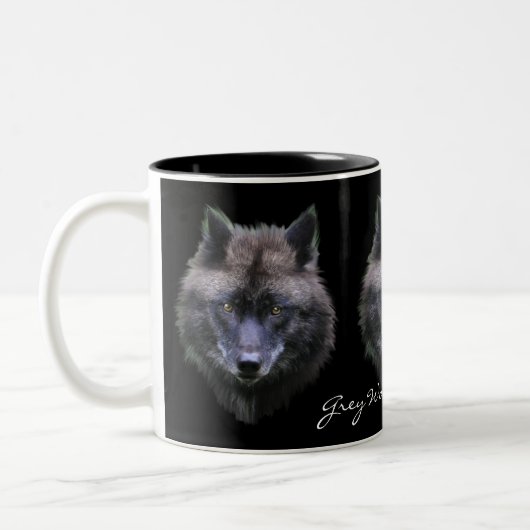 GRAY WOLF SUPPORTER Wildlife Gift Tasse (Links)