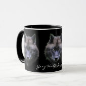 GRAY WOLF SUPPORTER Wildlife Gift Tasse (Vorderseite Links)