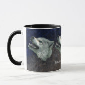 GRAY WOLF SUPPORTER Wildlife Gift Tasse (Links)
