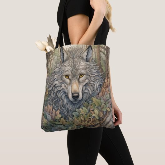 Gray Wolf Tasche (Von Nahem)