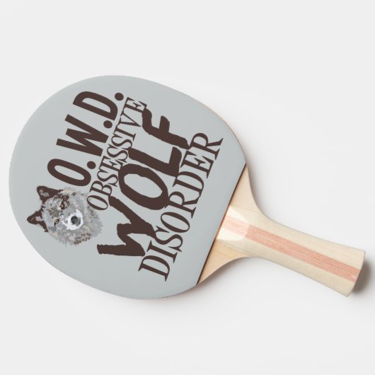 Gray Wolf Tischtennis Schläger (Seitenansicht)