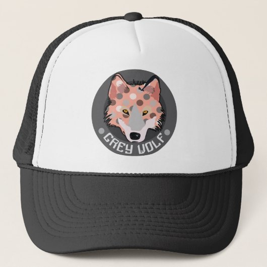 Gray Wolf Truckerkappe (Vorderseite)